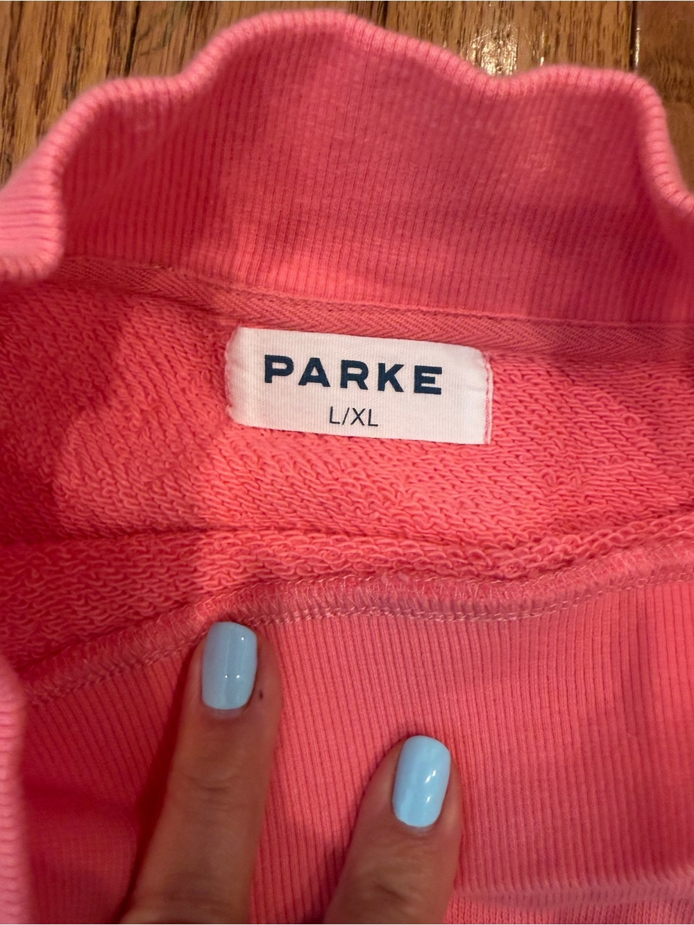 Parke Bloom Maggie & Emma Mockneck in Bright Pink L/XL - Picture 3 of 5